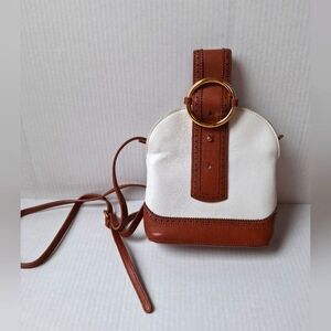 Parisa Wang Addicted Bracelet Bag White/Brown Leather Gold Hardware